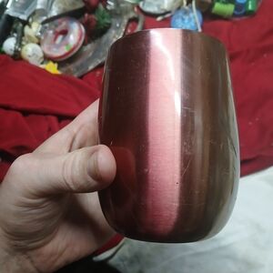 Stainless Steel Wine Tumbler - Metallic Rose